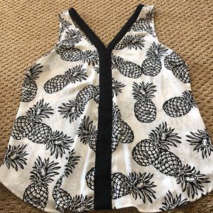 Candie's Pineapple sleeveless top Size L